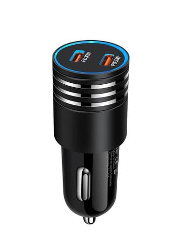 DrPhone Invisible5 Dubbele USB C Autolader 60W 2-poorts PD 3, Verzenden, Nieuw