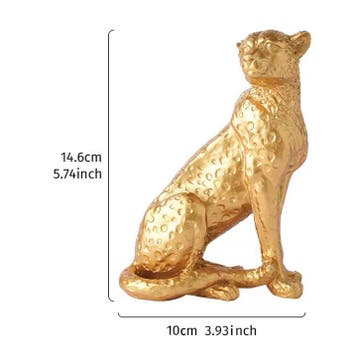 Gouden Luipaard Sculptuur | Luxe Decoratie voor Interieur, Verzenden, Nieuw