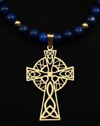 Lapis lazuli - Le Rempart de Lumière - Keltisch Kruis -