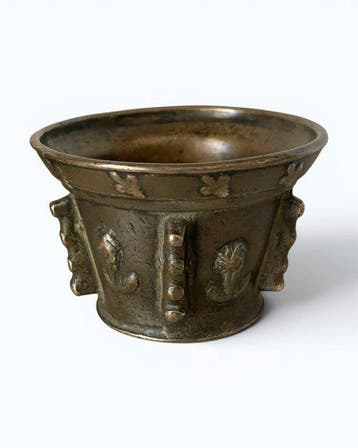 Mortier Toine Cavet, circa 1610-1640 - Vijzel - Brons, Antiek en Kunst