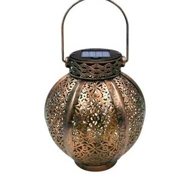 Solar Retro Hanglantaarn – Waterdicht, Warm Wit LED Tuinlamp, Huis en Inrichting, Lampen | Hanglampen, Verzenden, Nieuw