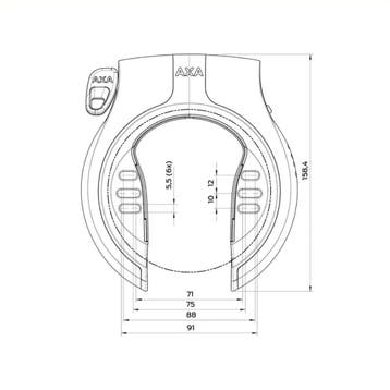 AXA Ringslot met extra beveiliging - zwart - ART-gecertif..., Ophalen of Verzenden, Nieuw