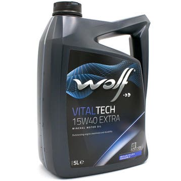 Wolf Vitaltech 15W40 Extra Motorolie 5 Liter, Verzenden
