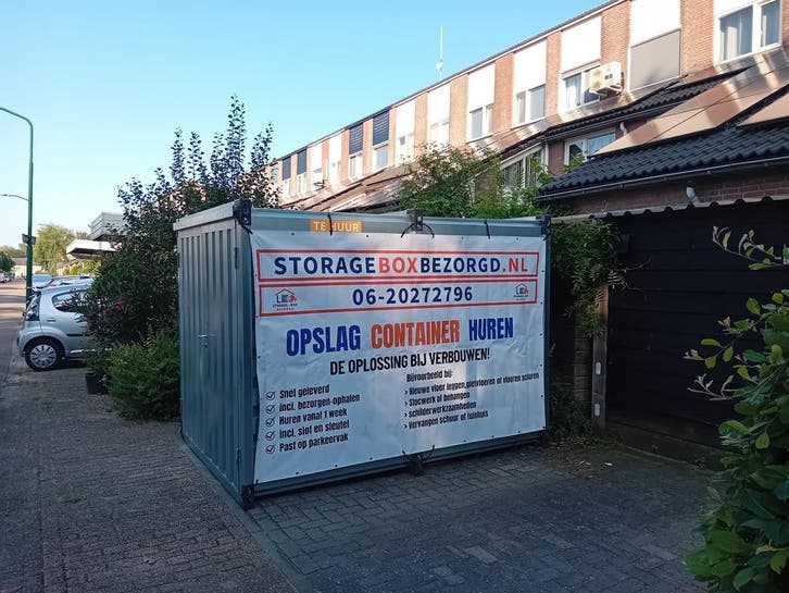 Opslagcontainer huren aan huis, Doe-het-zelf en Verbouw, Containers, Verzenden