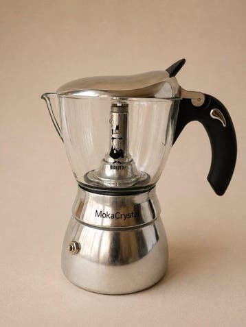 Caffettiera Bialetti Moka Crystal in Alluminio e Vetro -