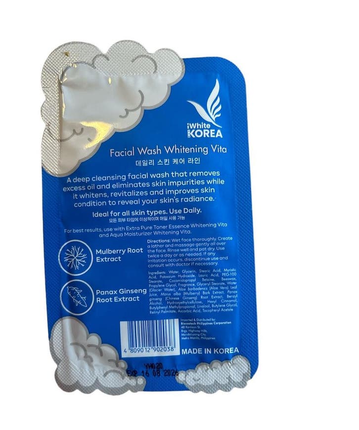 White Korea Facial Wash, Sieraden, Tassen en Uiterlijk, Beautycases, Ophalen of Verzenden