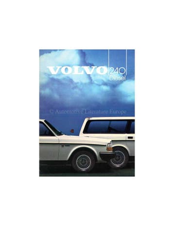 1984 VOLVO 240 DIESEL BROCHURE NEDERLANDS, Boeken, Nieuw, Volvo, Author