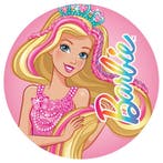 Decoratie Sheet Barbie Ø20cm, Verzenden, Nieuw