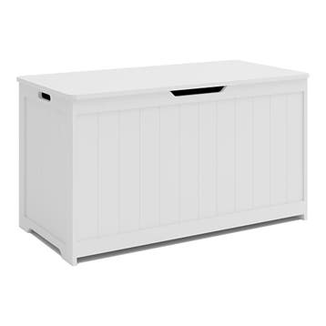 Speelgoedkist Podek opbergkist 80x40x44,5 cm wit [en.casa], Verzenden, Nieuw