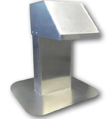Dakdoorvoer | RVS | 12x25 cm | 1 uitgang, Verzenden, Nieuw in verpakking