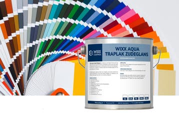 Wixx Aqua Traplak Zijdeglans Mengkleur 5L, Overige kleuren, Verzenden, Nieuw, Lak