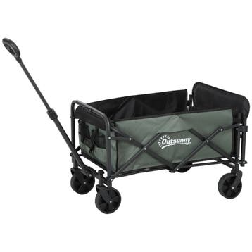 TRUUSK Opvouwbare Tuinwagen 90 Kg - Uitneembaar Zeil - Handv, Verzenden, Nieuw