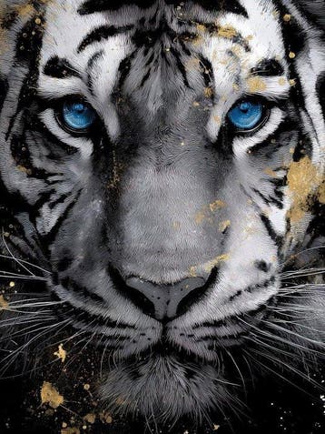 Yamila - Mirada Áurea: El Tigre en Oro y Cobalto, Nieuw