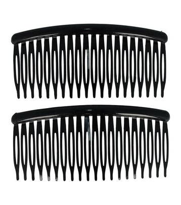 Opsteekkammen 10cm - Grove Tanden - Zwart - 2 Stuks, Nieuw
