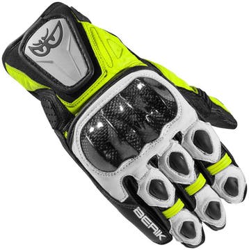 Berik Namib Zwart Wit Neon Geel Handschoenen, Nieuw met kaartje, Berik, Handschoenen, Heren