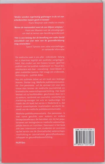 Medische publiekscommunicatie 9789031337583, Boeken, Verzenden, Gelezen