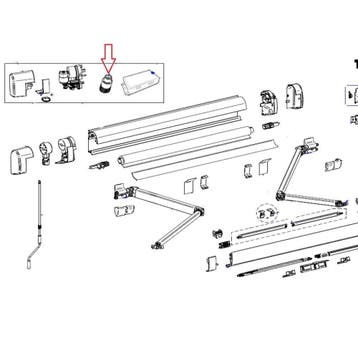 Thule Crank Pin 12V Motor, Ophalen of Verzenden, Nieuw, Thule