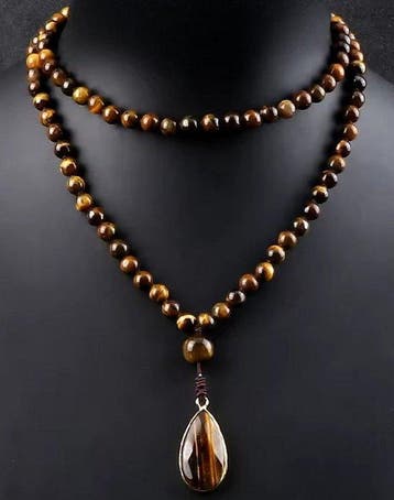 Echt een mooi ketting of boeddhistische rozenkrans, met de, Verzamelen