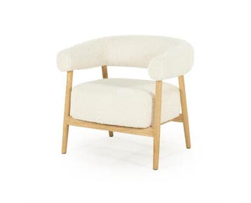 Fauteuil Mysa - beige | BY-BOO, Ophalen of Verzenden, Nieuw