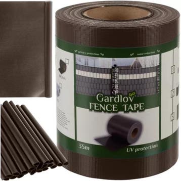 Gardlov Vlechtband Hekwerk - 450g - 19cmx35m - Bruin (Tuin), Tuin en Terras, Ophalen of Verzenden, Nieuw