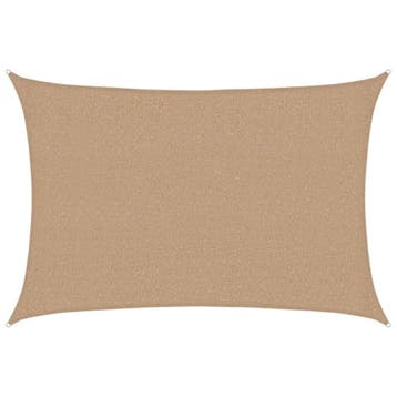 Zonnezeil 2,5x3,5m Taupe | Retourdeal 33% Korting, Ophalen of Verzenden, Zo goed als nieuw