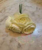 Ranonkels foam Creme Groen 6 cm bundel 5 stuks, Ophalen of Verzenden, Nieuw