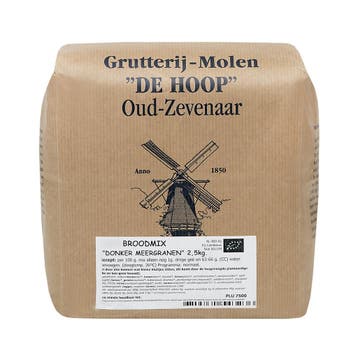 Molen de Hoop Broodmix BIO (Donker Meergranen) 2,5kg, Verzenden, Nieuw