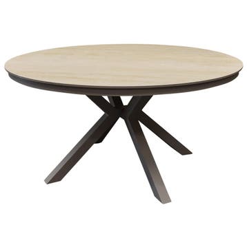 Samantha dining tuintafel 144xH75 cm rond latte keramisch, Ophalen of Verzenden, Nieuw