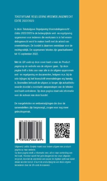 Tekstuitgave regelgeving vreemdelingenrecht 9789083066189, Boeken, Verzenden, Zo goed als nieuw, Sander Groen