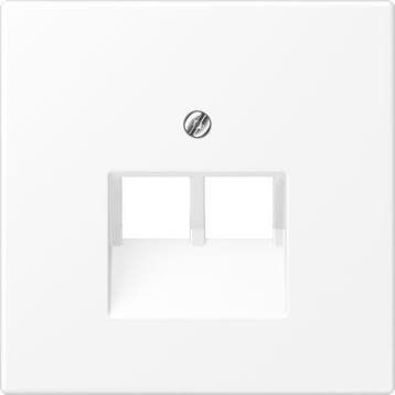 JUNG LS990 Afdekplaat 2xRJ45/RJ11 sneeuwwit mat LS969-2UAWWM, Ophalen of Verzenden, Nieuw
