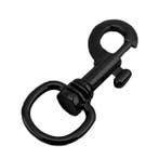 Musketon haak - Premium - 78mm - draaibaar - Zwart, Ophalen of Verzenden, Nieuw, Hanger