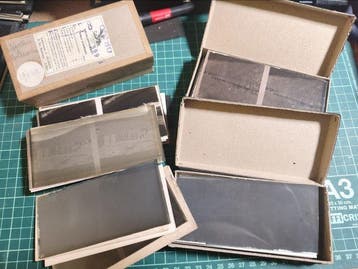 Lumière 41 placas de vidrio estereoscópicas Ciclismo, Nieuw