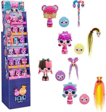Pop Pop Hair Surprise 3-in-1 Pops - Minipop en hairextention, Verzenden, Nieuw