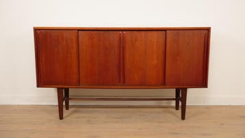 Vintage highboard | Teak | Arne Vodder voor H.P. Hansen |, Huis en Inrichting, Ophalen of Verzenden, Nieuw