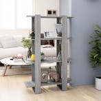 vidaXL Boekenkast/kamerscherm 80x30x123,5 cm grijs sonoma, Huis en Inrichting, Kasten | Boekenkasten, Verzenden, 100 tot 150 cm