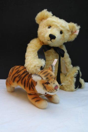Steiff: Teddybeer & Tijger set, Hong Kong 1997-1998 -