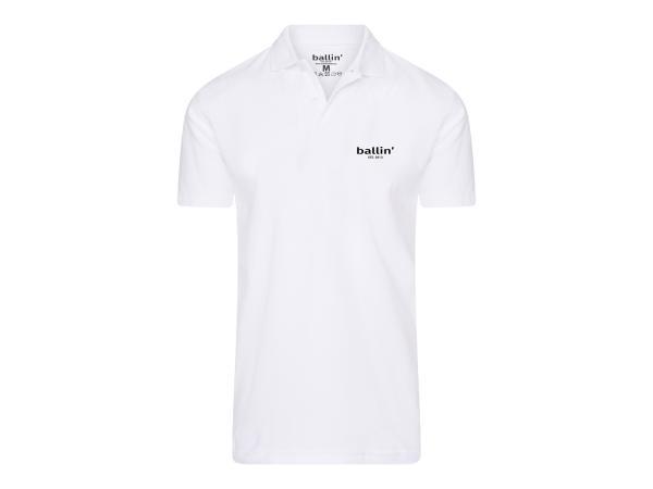 Veiling - Ballin Est. 2013 Basic Polo - Wit - S, Kleding | Heren, T-shirts
