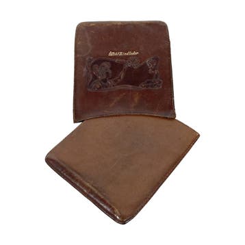 Art Nouveau leren sigaretten / sigaren koker/etui