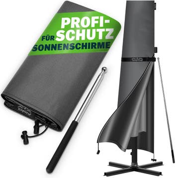 Parasolhoes Antraciet Ø350cm (Parasols-Zonwering), Verzenden, Nieuw