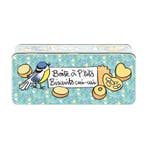 Voorraadblik/theeblik/koektrommel Derriere la Porte, Verzenden, Nieuw, Aluminium, Pot, Bus of Blik