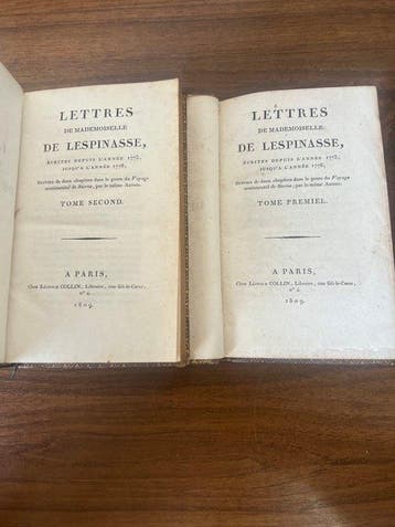 Julie de Lespinasse - Lettres de Mademoiselle de Lespinasse, Antiek en Kunst, Antiek | Boeken en Bijbels