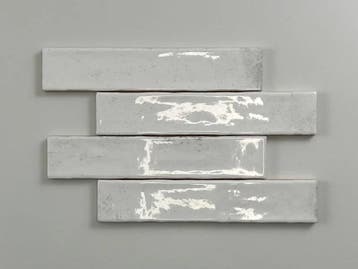Wandtegel Ragno Kalon Handvorm Wit Glans 5x25 (Muurtegels), Nieuw, 20 tot 40 cm, 10 m² of meer, Wandtegels