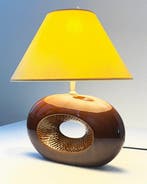 Tafellamp - Metaal, Verchroomd, Keramiek - H 40 cm