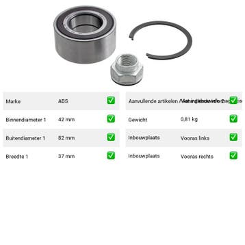 Wiellager Vooras Alfa Romeo 156 1.9 JTD 16V Q4 (2004-2006), Verzenden, Nieuw, Alfa Romeo