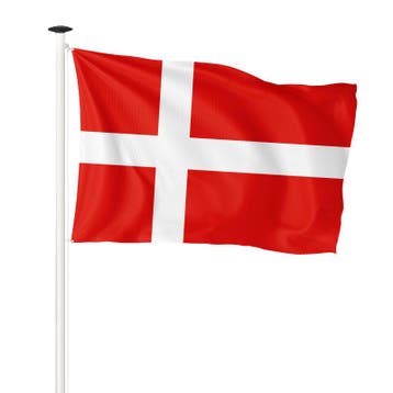 Vlag Denemarken 150x225cm (voor masten 6 en 7 meter), Nieuw