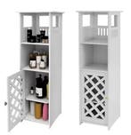 Hoge Smalle Badkamerkast – Met Deur en Planken, Verzenden, Nieuw