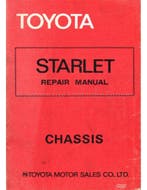 1978 TOYOTA STARLET CHASSIS WERKPLAATSHANDBOEK ENGELS, Auto diversen