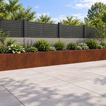 vidaXL Keerwand 6 st 60 x 12 x 40 cm weervast staal, Verzenden, Nieuw