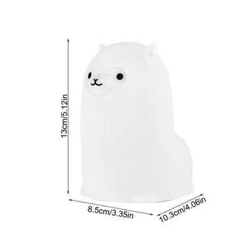 Alpaca LED Nachtlampje – Oplaadbaar Siliconen RGB Lamp, Verzenden, Nieuw