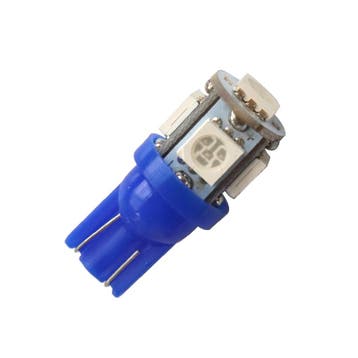 T10 - BLAUW - 5 LED - 12V - 5050 SMD, Hobby en Vrije tijd, Ophalen of Verzenden, Nieuw